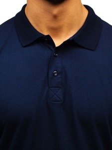 Vyriški polo marškinėliai tamsiai mėlyni Bolf 171221