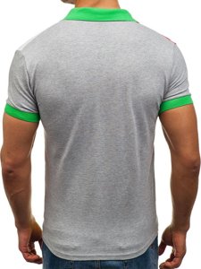 Vyriški polo marškinėliai žali Bolf 4037