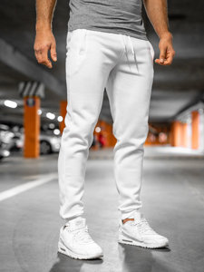 Vyriškos jogger kelnės baltos Bolf XW01