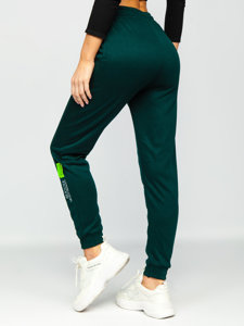 Žalios moteriškos sportinės kelnės Bolf AF316NM
